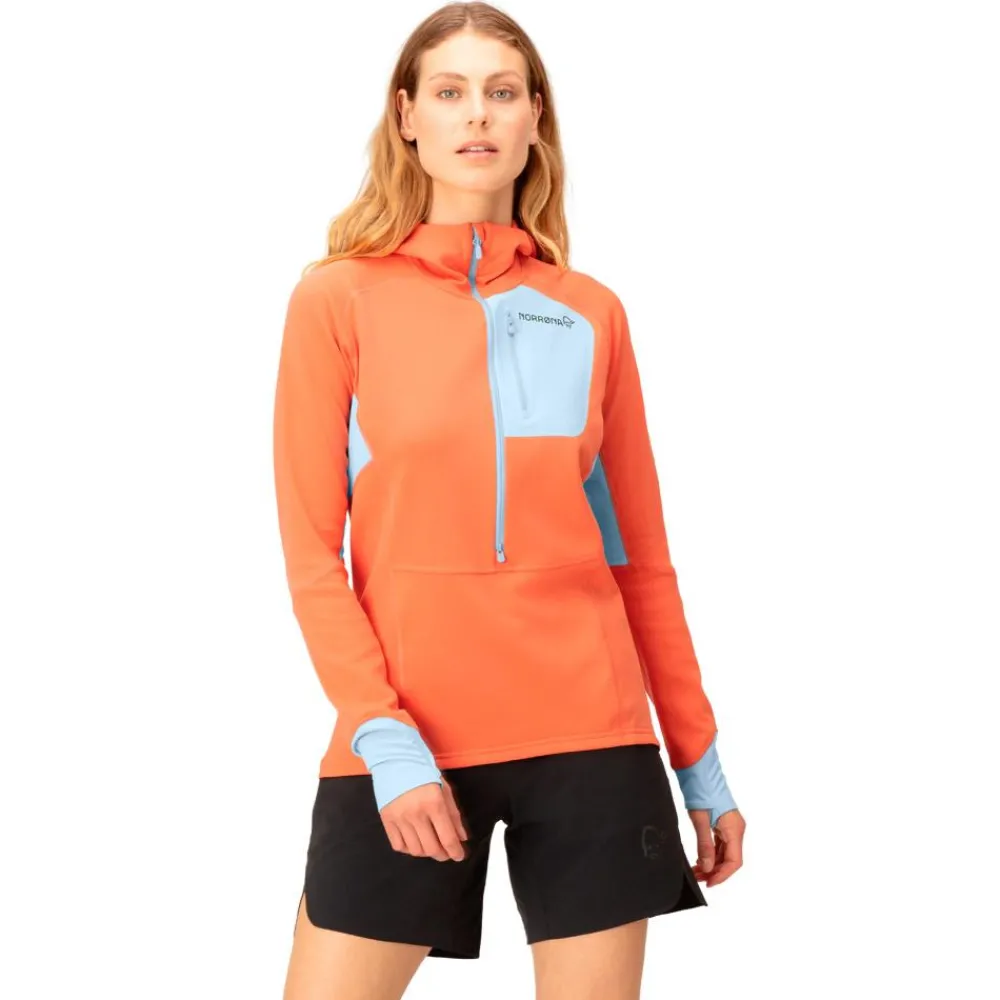 Discount Polaire senja warm1 Hood W's Flamingo Femme Polaire Femme|Veste De Ski