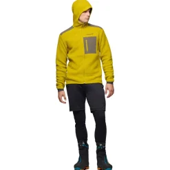 Best Polaire Trollveggen Warm 3 Zip Hood M's Golden Palm Homme Polaire Homme|Veste De Ski
