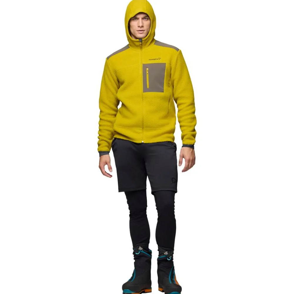 Best Polaire Trollveggen Warm 3 Zip Hood M's Golden Palm Homme Polaire Homme|Veste De Ski