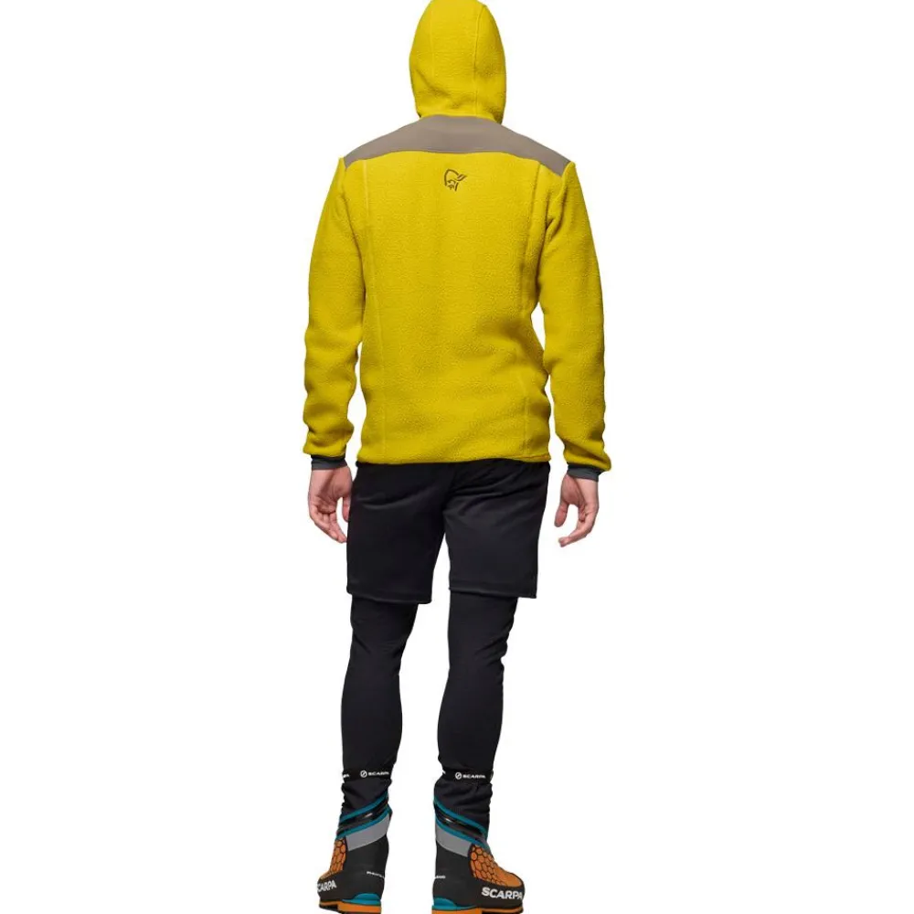 Best Polaire Trollveggen Warm 3 Zip Hood M's Golden Palm Homme Polaire Homme|Veste De Ski