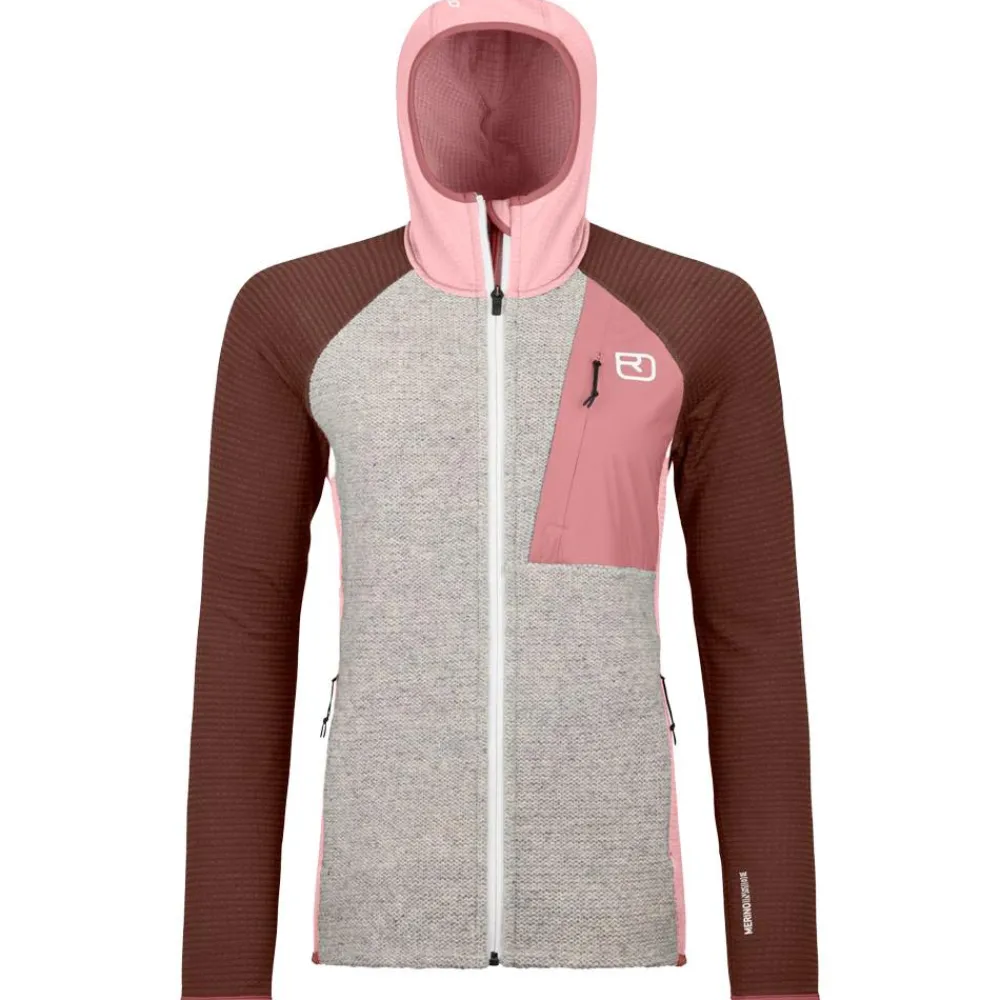 Polaire Femme|Veste De Ski<Ortovox Polaire Fleece Gp Classic Knit Hoody Dawn Rose