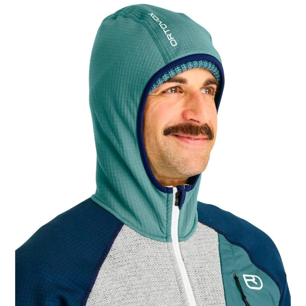 Outlet Polaire Fleece Gp Classic Knit Hoody Dark Arctic Grey Homme Polaire Homme|Veste De Ski