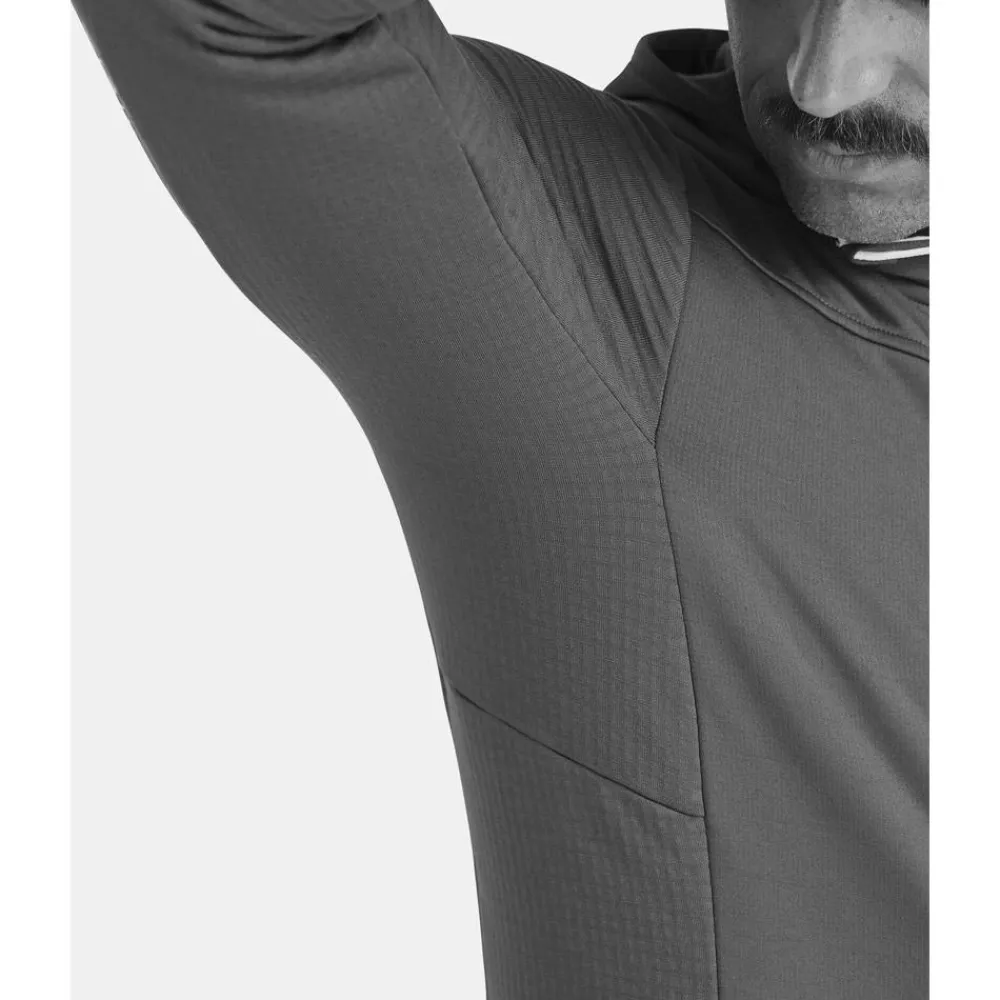 Best Polaire Fleece Grid Hoody M Dark Arctic Grey Homme Veste De Ski|Polaire Homme