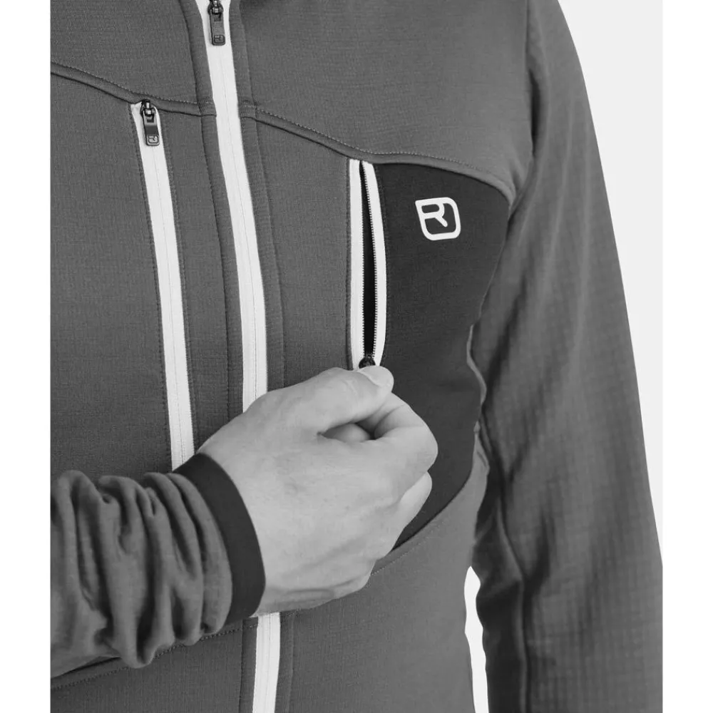 Best Polaire Fleece Grid Hoody M Dark Arctic Grey Homme Veste De Ski|Polaire Homme