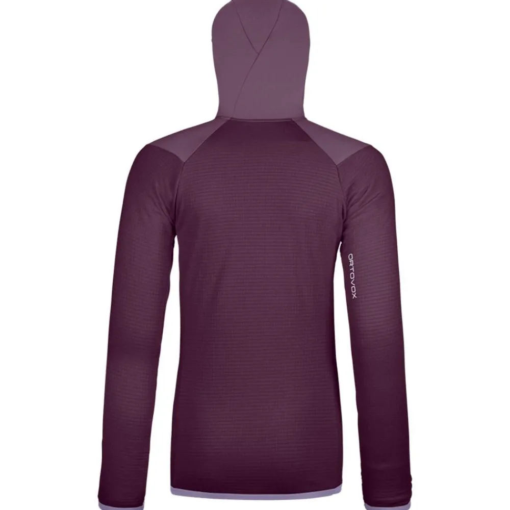 Sale Polaire Fleece Grid Hoody W Dark Wild Berry Femme Polaire Femme|Veste De Ski
