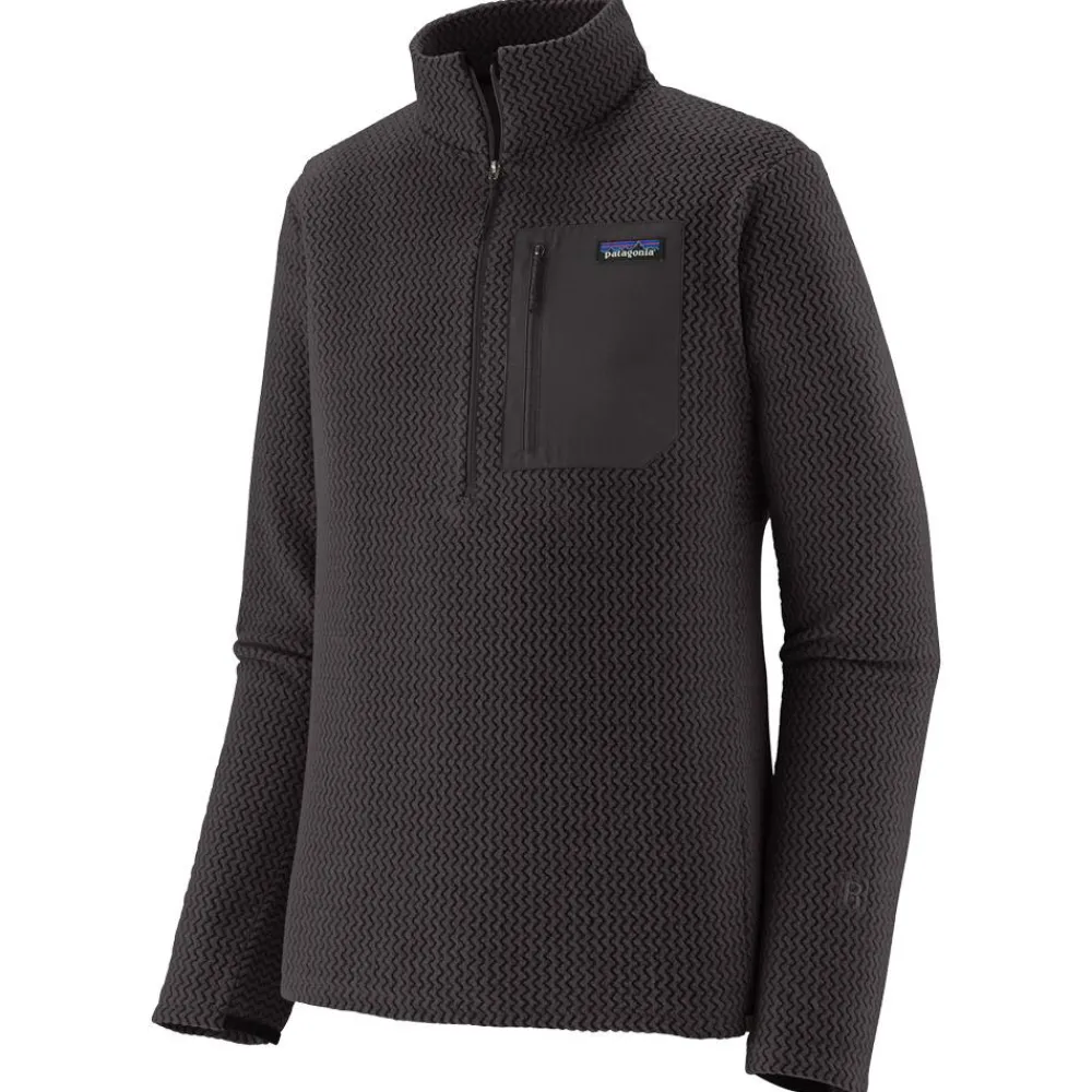 Online Polaire M's R1 Air Zip Neck Black Homme Veste De Ski|Polaire Homme