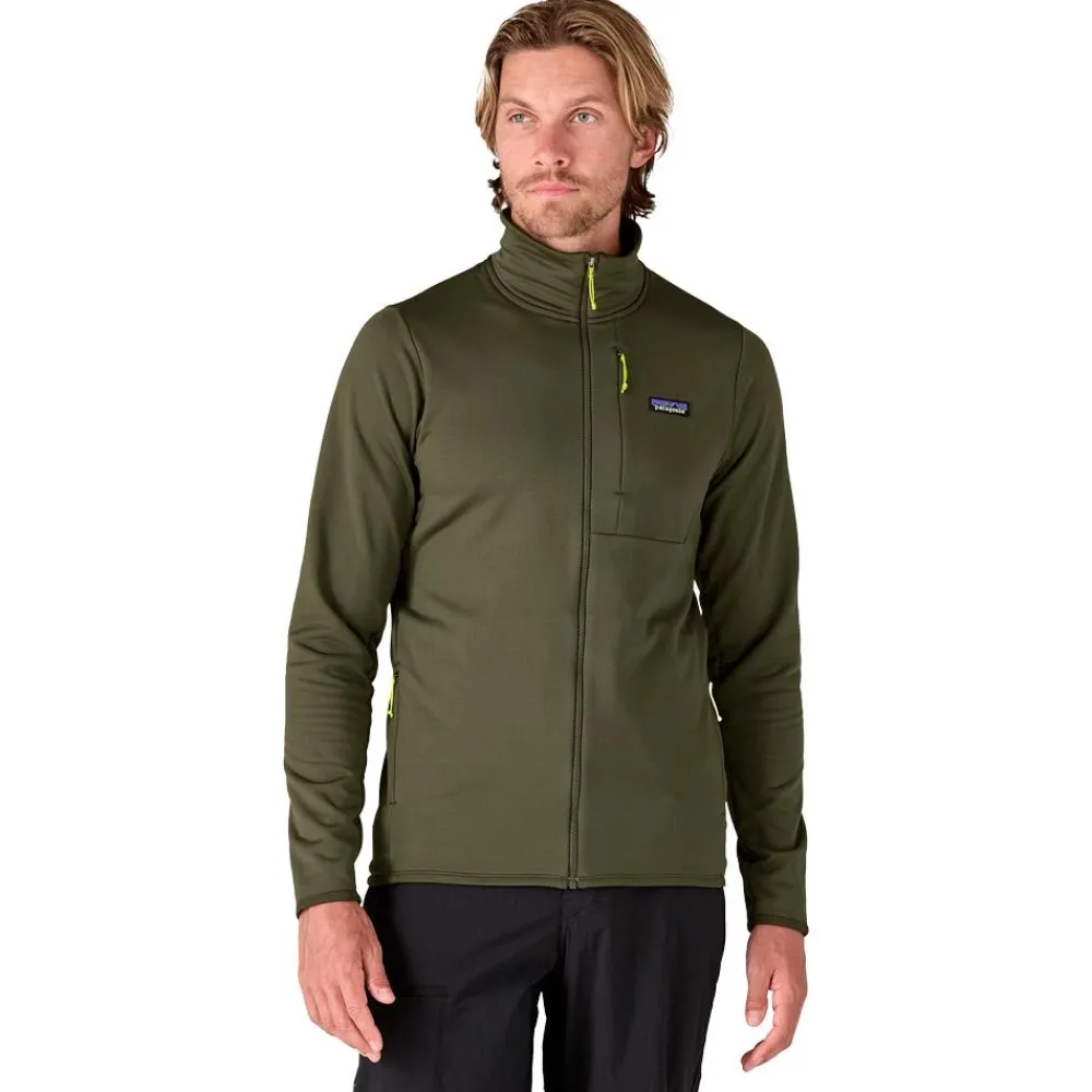 Clearance Polaire M's R1 Thermal Jkt Pine Needle Green Homme Polaire Homme