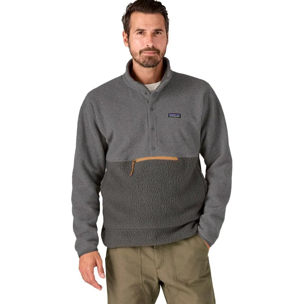 Veste De Ski|Polaire Homme<Patagonia Polaire M's Retro Pile 1/2 Snap Pullover Forge Grey