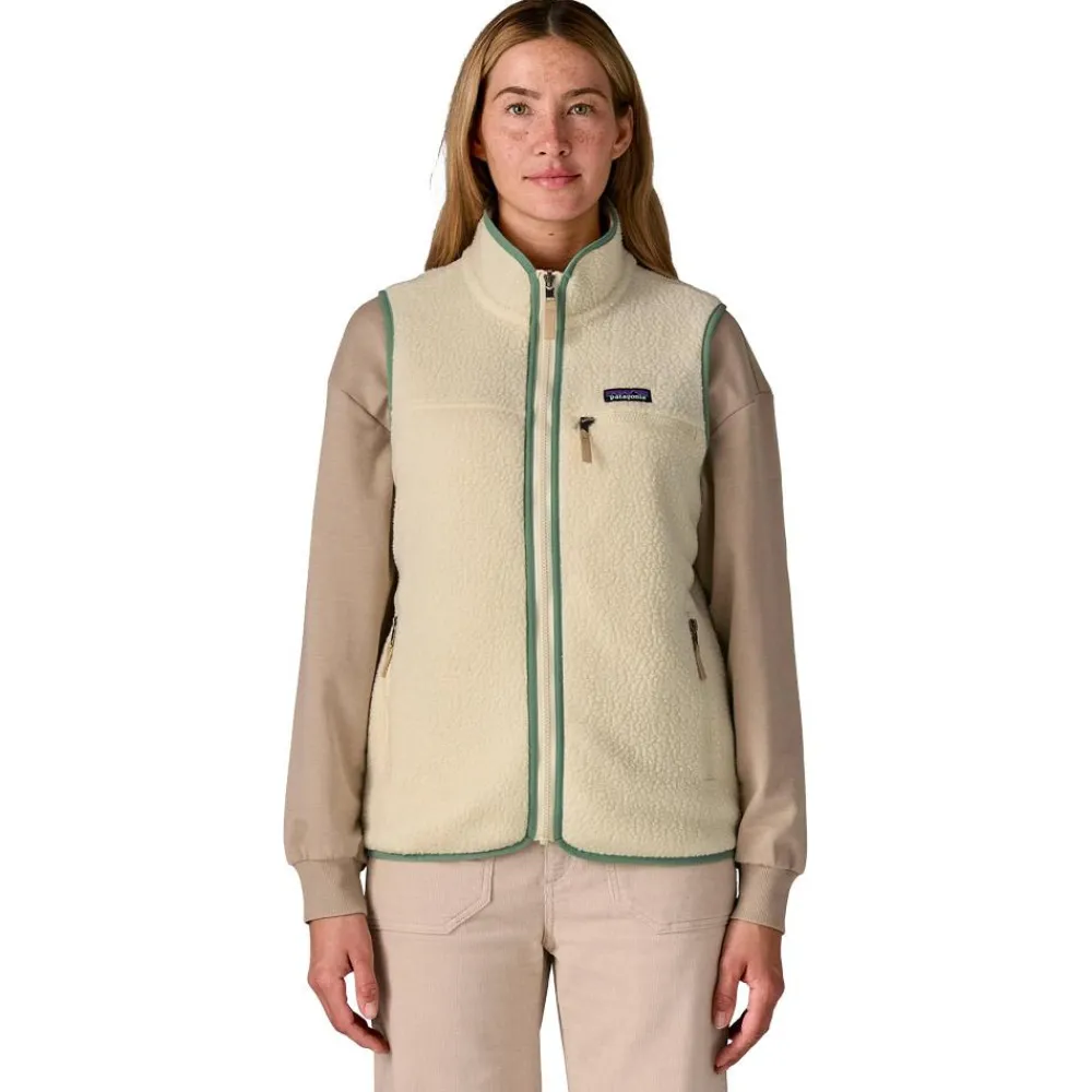 Polaire Femme|Veste De Ski<Patagonia Polaire Retro Pile Vest Natural Ellwood Green