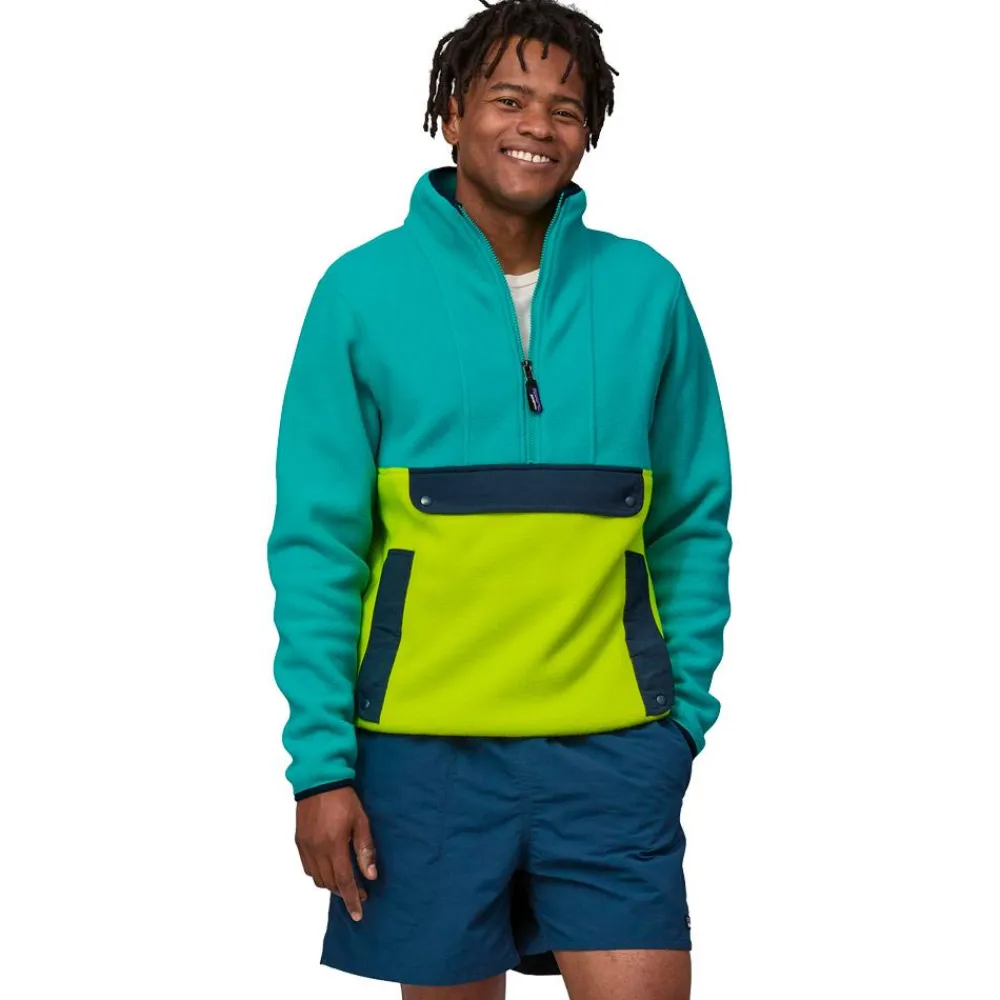 New Polaire Synch Anorak Phosphorus Green Homme Veste De Ski|Polaire Homme