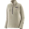 Polaire W's R1 Air Zip Neck Wool White Femme Polaire Femme|Veste De Ski