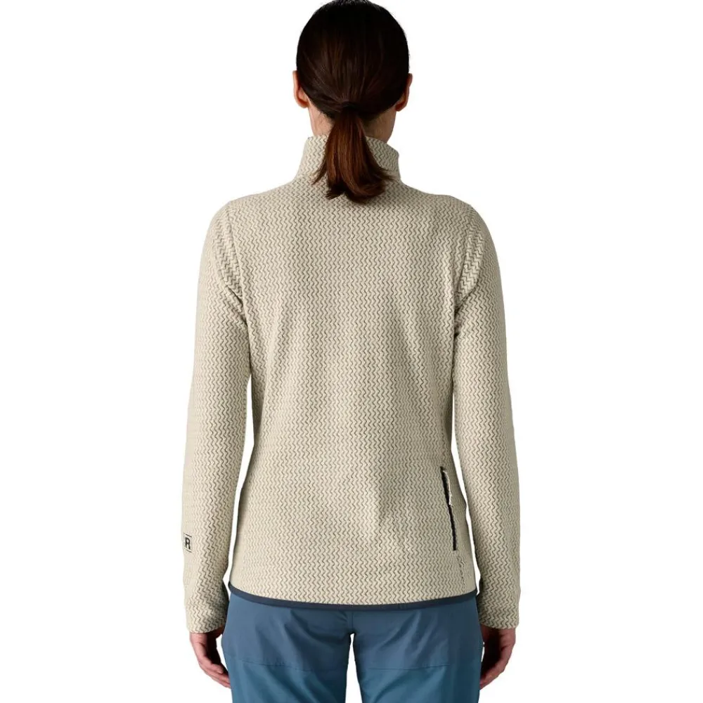 Polaire W's R1 Air Zip Neck Wool White Femme Polaire Femme|Veste De Ski