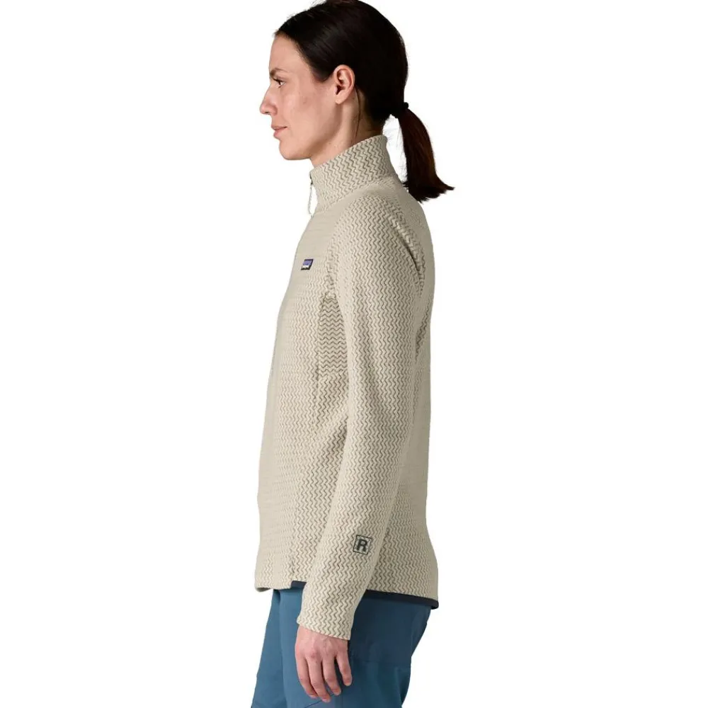Polaire W's R1 Air Zip Neck Wool White Femme Polaire Femme|Veste De Ski
