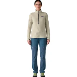 Polaire W's R1 Air Zip Neck Wool White Femme Polaire Femme|Veste De Ski