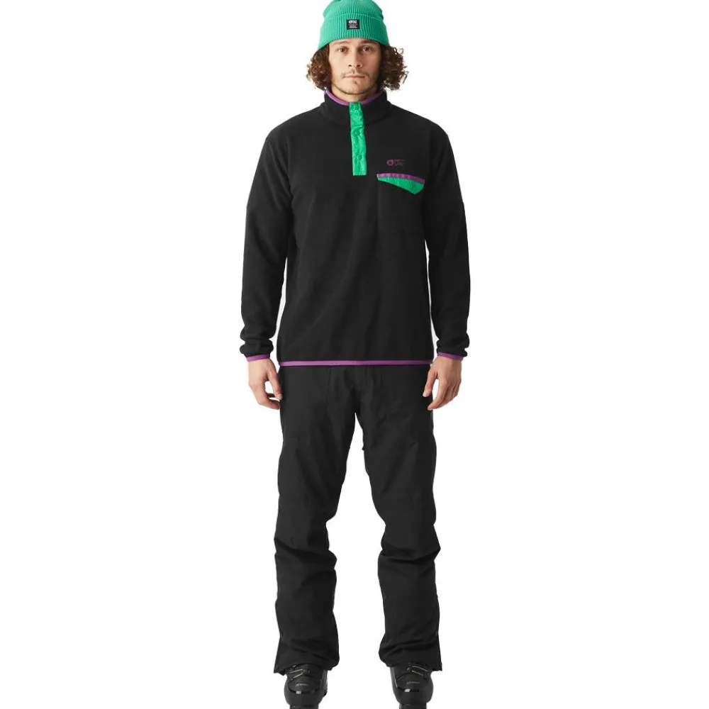 Outlet Polaire Arcca M 1/4 Black Homme Veste De Ski|Polaire Homme
