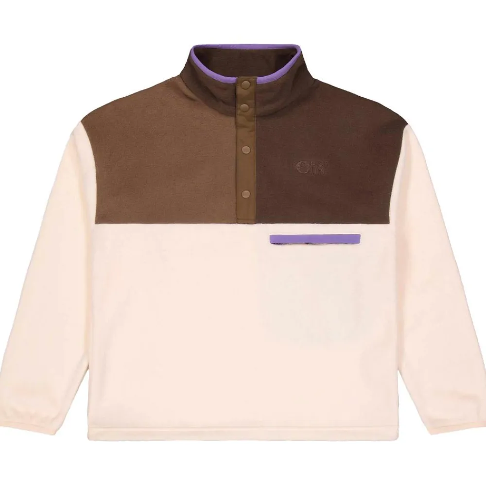 Polaire Femme|Veste De Ski<Picture Polaire Arcca W 1/4 Fleece Vanilla Cocoa Chicory
