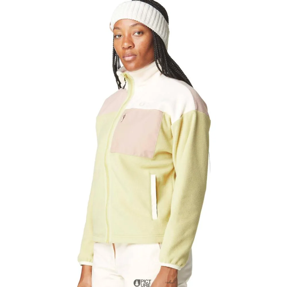 New Polaire Arcca W Full Zip Fleece Hemp Roebuck Vanilla Femme Veste De Ski|Polaire Femme