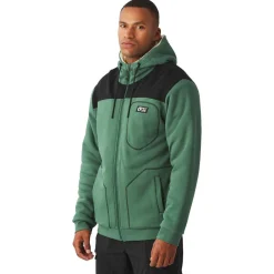 Polaire Homme|Veste De Ski<Picture Polaire Basement Plush Zip Hoodie Smoke Pine