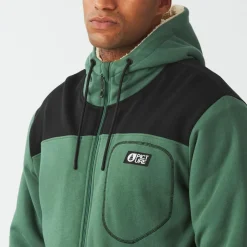 Polaire Homme|Veste De Ski<Picture Polaire Basement Plush Zip Hoodie Smoke Pine