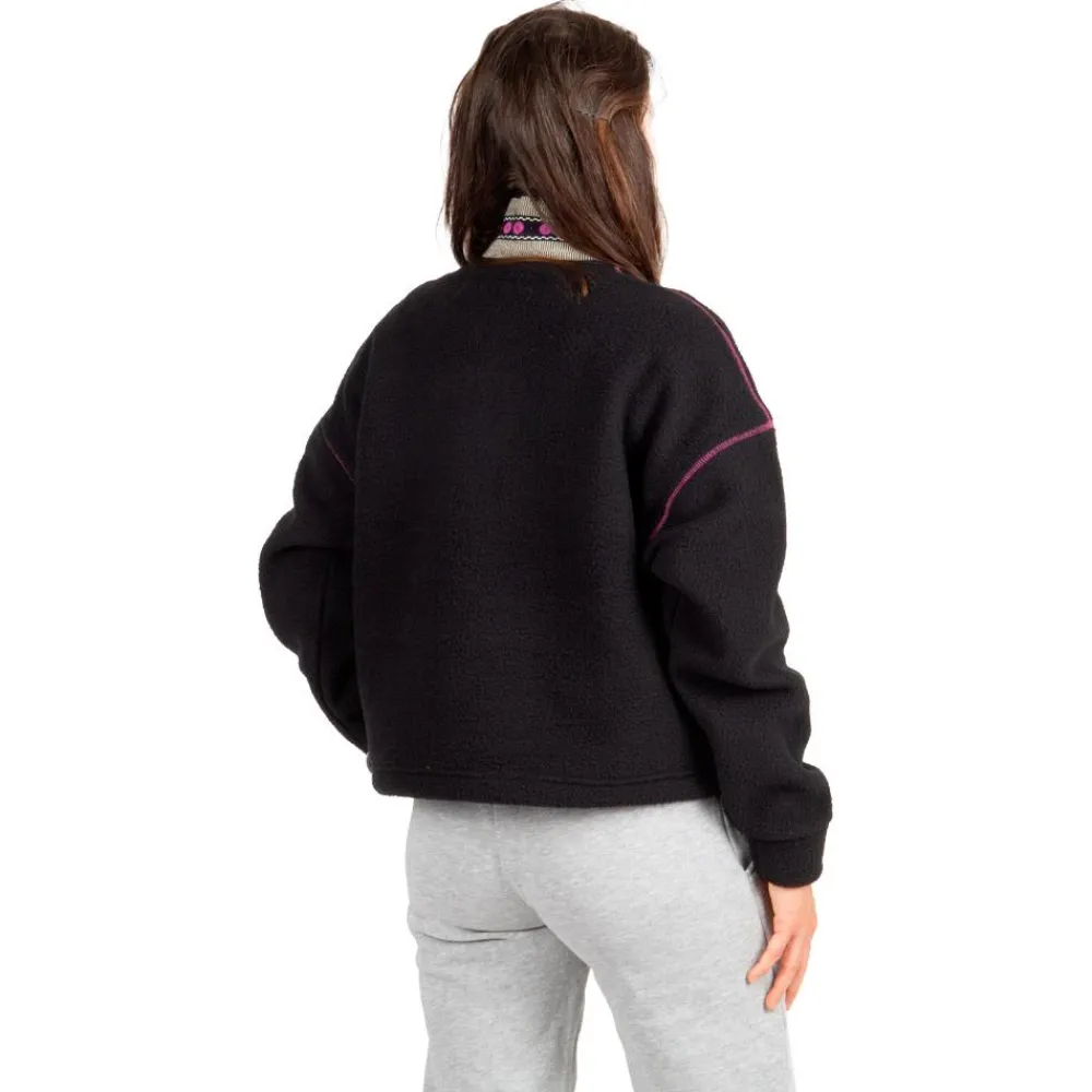 Outlet Polaire Cylla Crop 1/4 Black Femme Veste De Ski|Polaire Femme