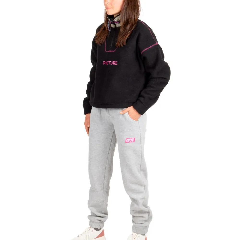 Outlet Polaire Cylla Crop 1/4 Black Femme Veste De Ski|Polaire Femme