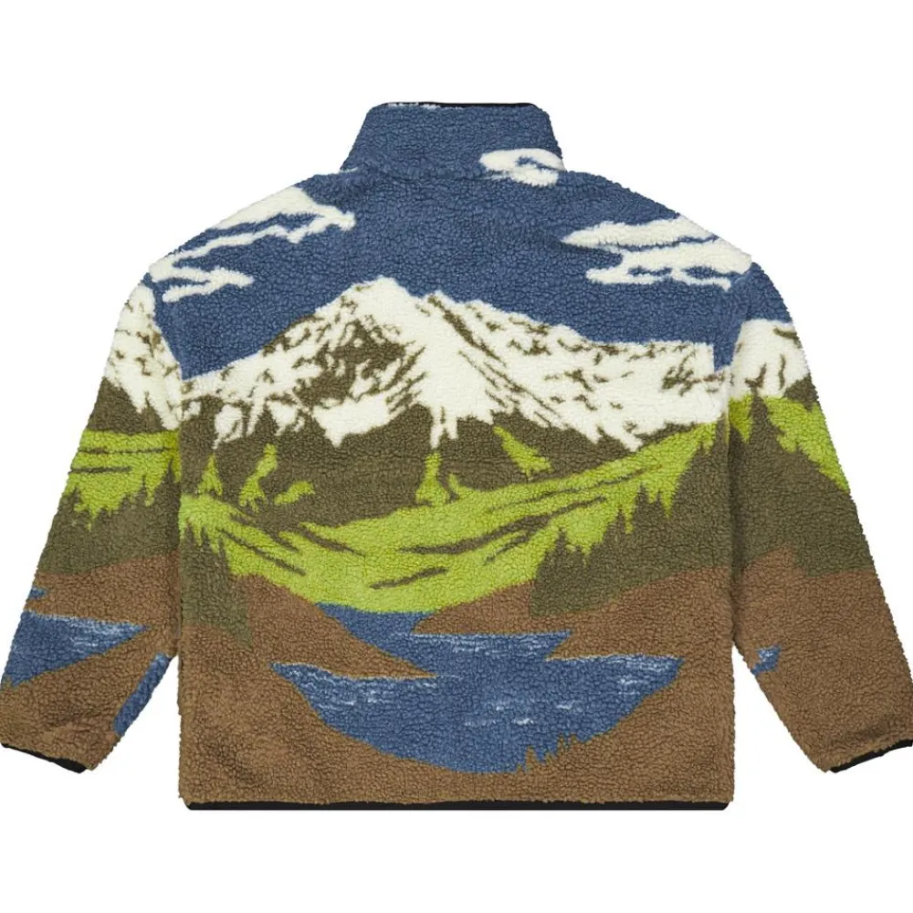 Polaire Hafdals Zip Fleece Cloudy Landsc Sherpa Homme Veste De Ski|Polaire Homme