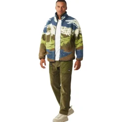 Polaire Hafdals Zip Fleece Cloudy Landsc Sherpa Homme Veste De Ski|Polaire Homme