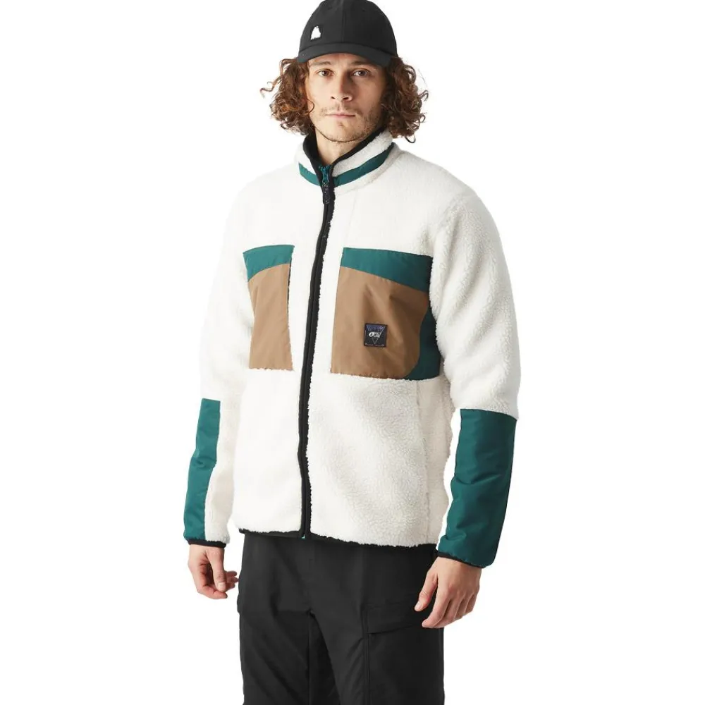 Veste De Ski|Polaire Homme<Picture Polaire Pmbton Zip Fleece Tofu Deep Water