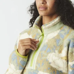 Polaire Femme|Veste De Ski<Picture Polaire Zelkova 1/4 Print Timeless Flower Print