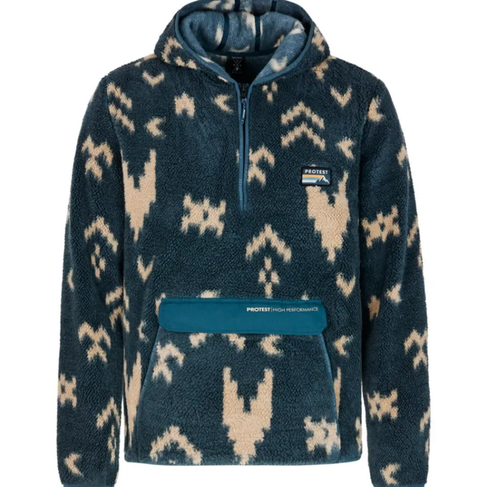 Polaire Homme|Veste De Ski<Protest Polaire Prtfoulden Outdoor Hoody Yale Blue