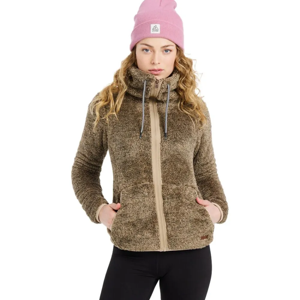 Veste De Ski|Polaire Femme<Protest Polaire RIRI Full Zip Top Bamboo Beige