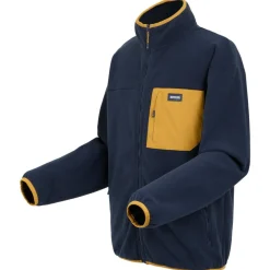 Hot Polaire Frankie Full Zip Fleece Navy Mustard Homme Polaire Homme|Veste De Ski