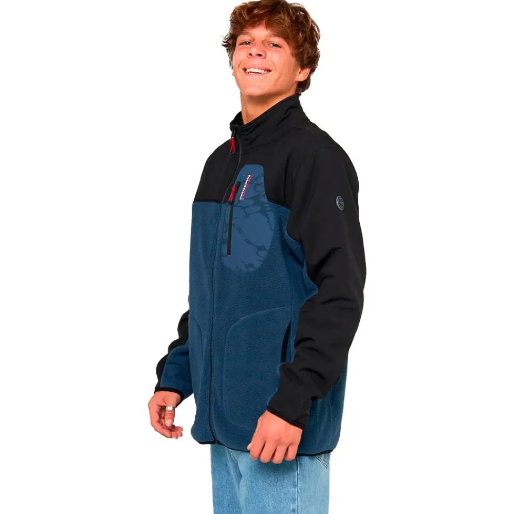 Best Polaire Anti Series Search Zip Crew Light Navy Homme Polaire Homme|Veste De Ski
