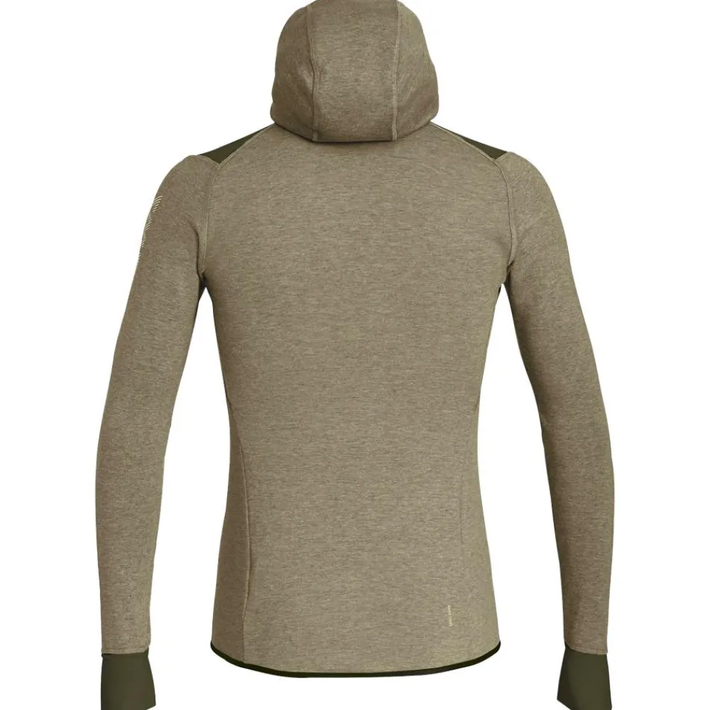 Online Polaire Puez 2 Dry M Hooded Full Zip Top Dark Olive Melange Homme Polaire Homme|Veste De Ski