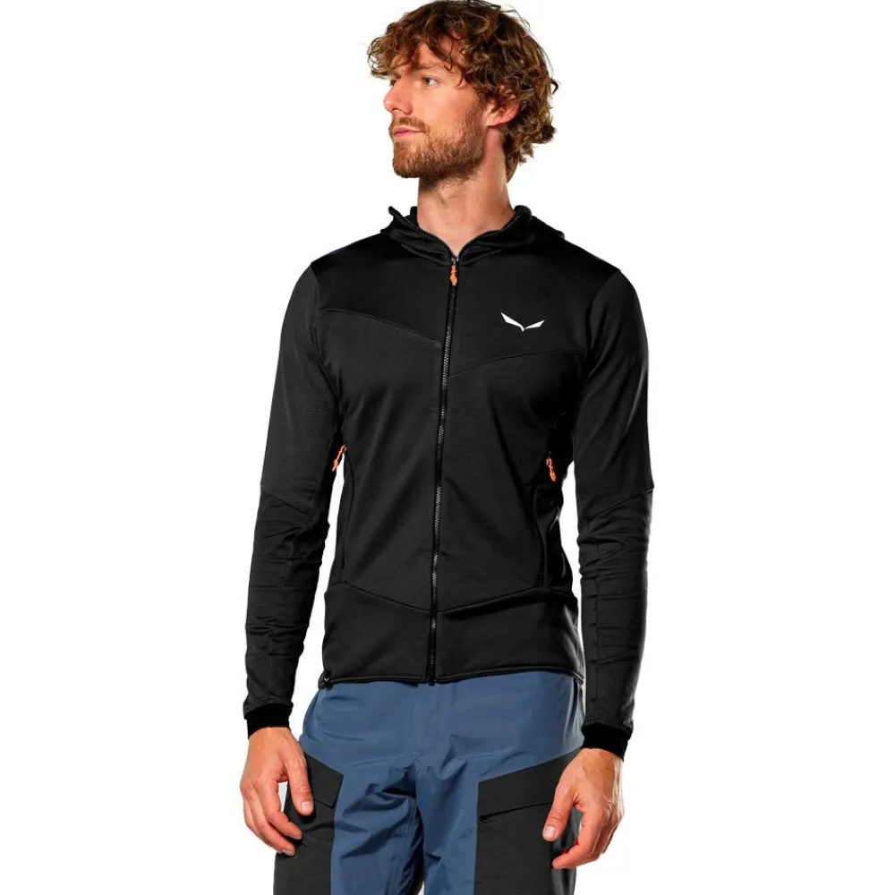 Veste De Ski|Polaire Homme<Salewa Polaire Sella Crevasse Hd Jacket M Black Out