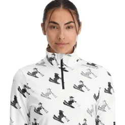 Discount Polaire Vivid 1/2 Zip White Femme Polaire Femme|Veste De Ski