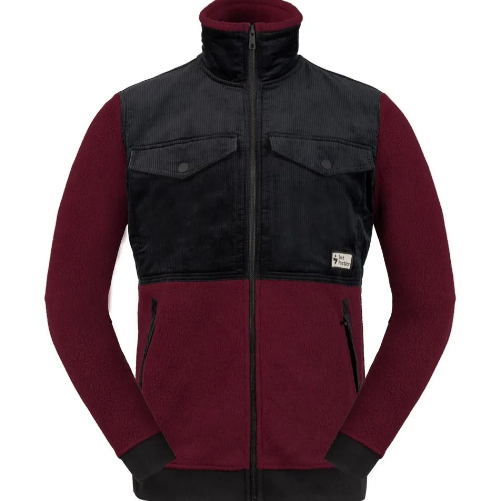 Sale Polaire Pile Fleece Jacket Red Wine Femme Polaire Femme|Polaire Homme