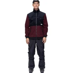 Sale Polaire Pile Fleece Jacket Red Wine Femme Polaire Femme|Polaire Homme