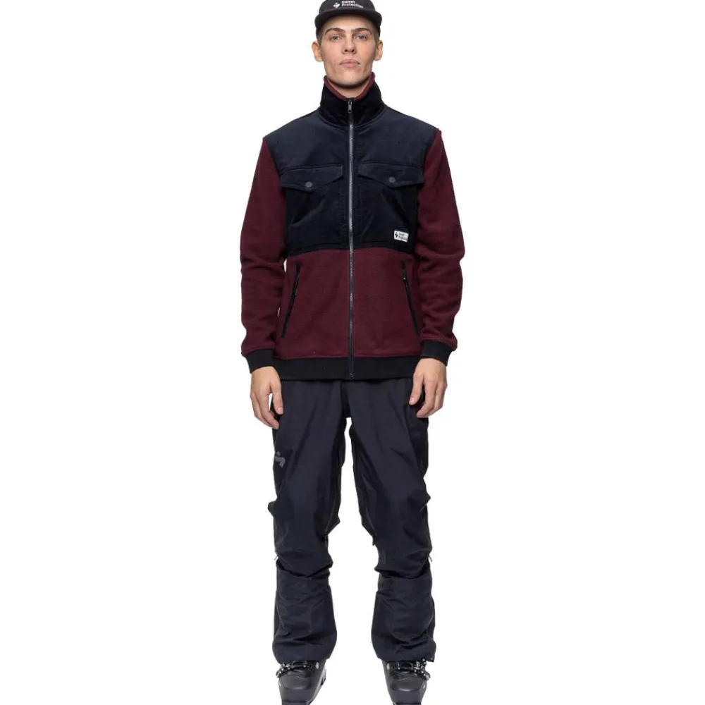 Sale Polaire Pile Fleece Jacket Red Wine Femme Polaire Femme|Polaire Homme