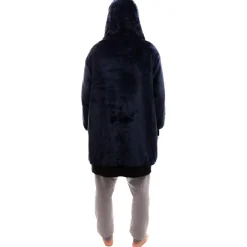 Sweat - Pull - Poncho<All-In Poncho Poncho Plaid Grey Blue