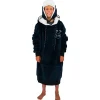 Sweat - Pull - Poncho<All-In Poncho Poncho Plaid Junior Grey Blue