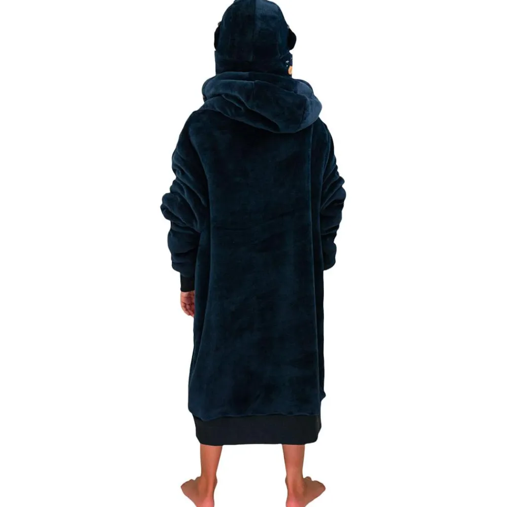 Sweat - Pull - Poncho<All-In Poncho Poncho Plaid Junior Grey Blue