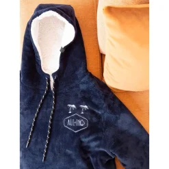 Sweat - Pull - Poncho<All-In Poncho Poncho Plaid Junior Grey Blue
