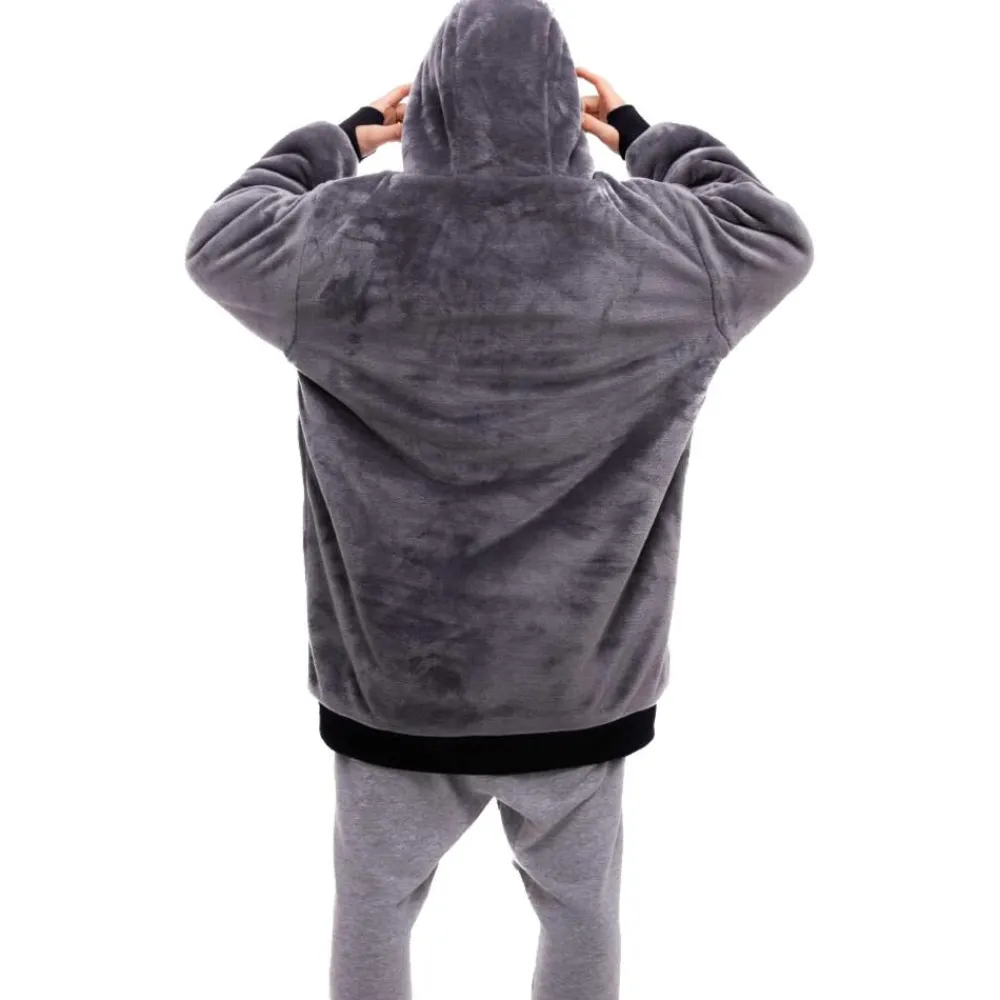 Online Poncho Poncho Plaid Charcoal Sweat - Pull - Poncho