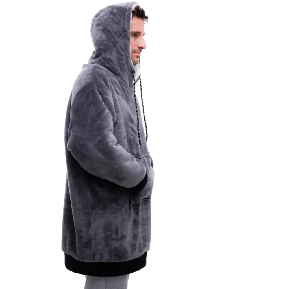 Online Poncho Poncho Plaid Charcoal Sweat - Pull - Poncho