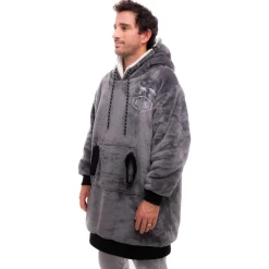 Online Poncho Poncho Plaid Charcoal Sweat - Pull - Poncho
