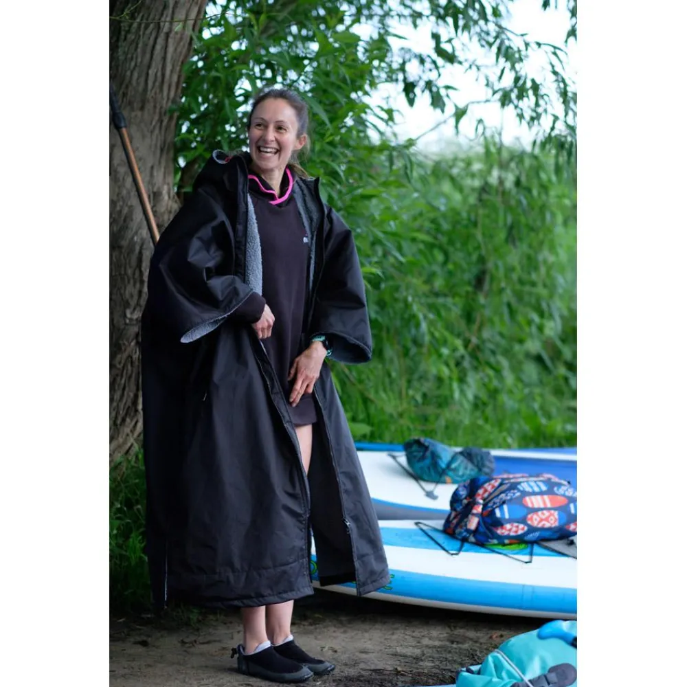 Poncho De Pluie|Veste Randonnée<Lifeventure Poncho de pluie Therma Robe Short Sleeved Black