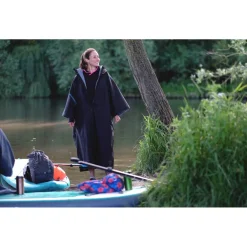 Poncho De Pluie|Veste Randonnée<Lifeventure Poncho de pluie Therma Robe Short Sleeved Black