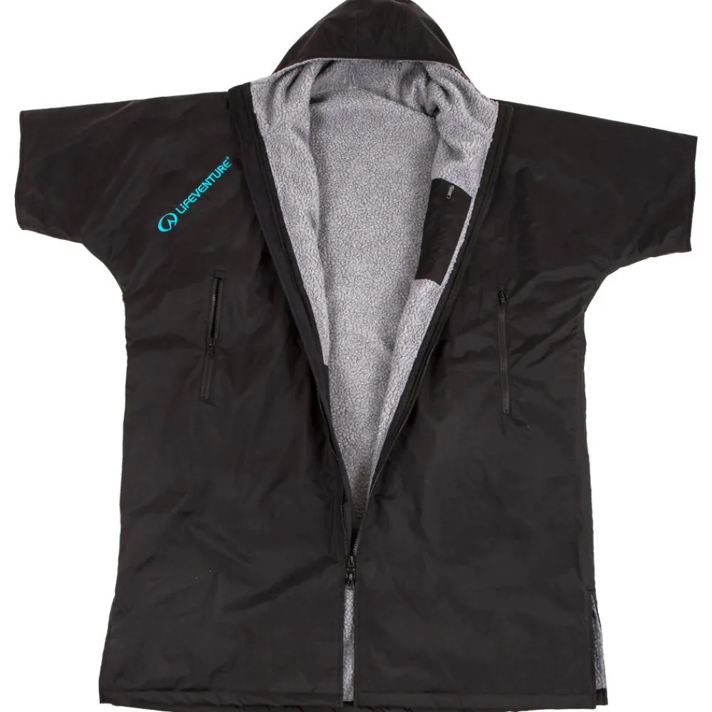 Poncho De Pluie|Veste Randonnée<Lifeventure Poncho de pluie Therma Robe Short Sleeved Black