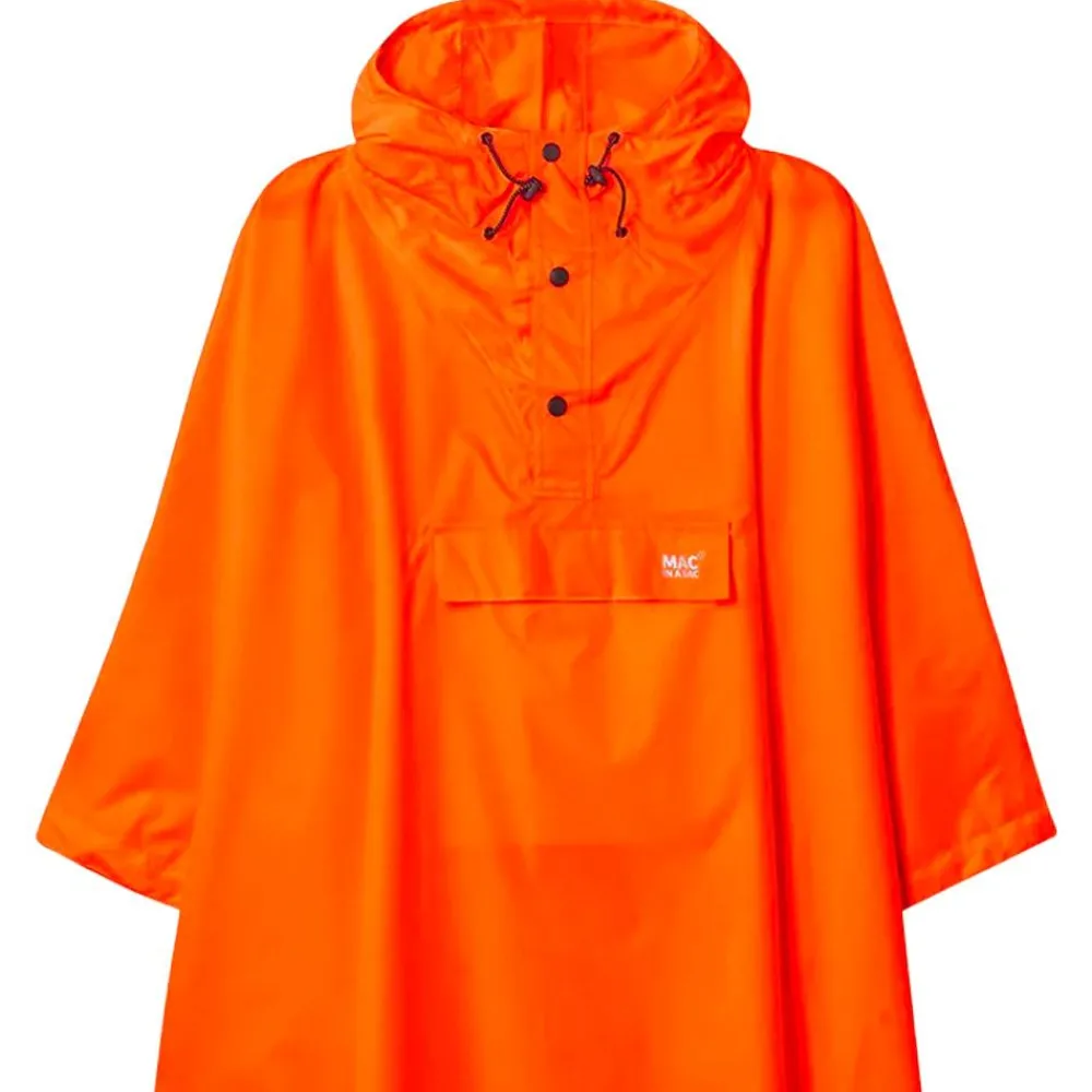 Poncho De Pluie|Veste Randonnée<MAC IN A SAC Poncho de pluie Mias Poncho Neon Orange